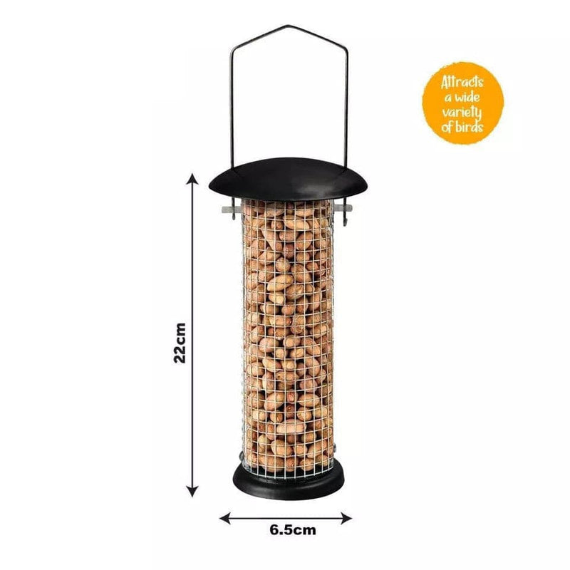 tooltime.co.uk Bird Feeders 2 Piece Hanging Bird Feeders Set for Nuts & Seeds Garden Feeding Station + Free Chart