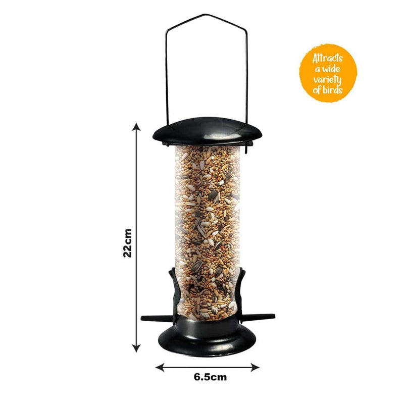 tooltime.co.uk Bird Feeders 2 Piece Hanging Bird Feeders Set for Nuts & Seeds Garden Feeding Station + Free Chart