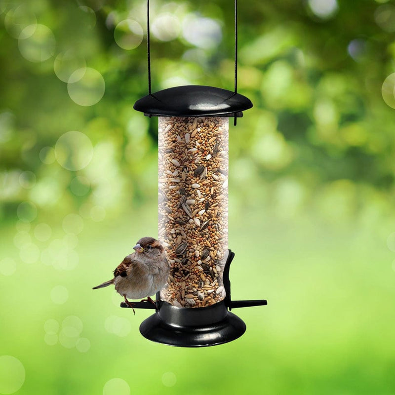 tooltime.co.uk Bird Feeders 2 Piece Hanging Bird Feeders Set for Nuts & Seeds Garden Feeding Station + Free Chart