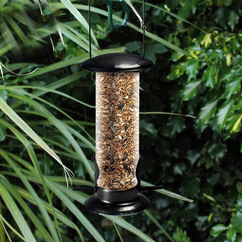 tooltime.co.uk Bird Feeders 2 Piece Hanging Bird Feeders Set for Nuts & Seeds Garden Feeding Station + Free Chart