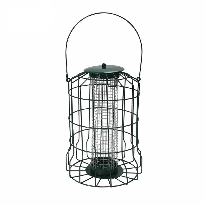 tooltime.co.uk Bird Feeders Set of 2 Hanging Bird Feeders with Squirrel Proof Cages for Peanuts and Fatballs