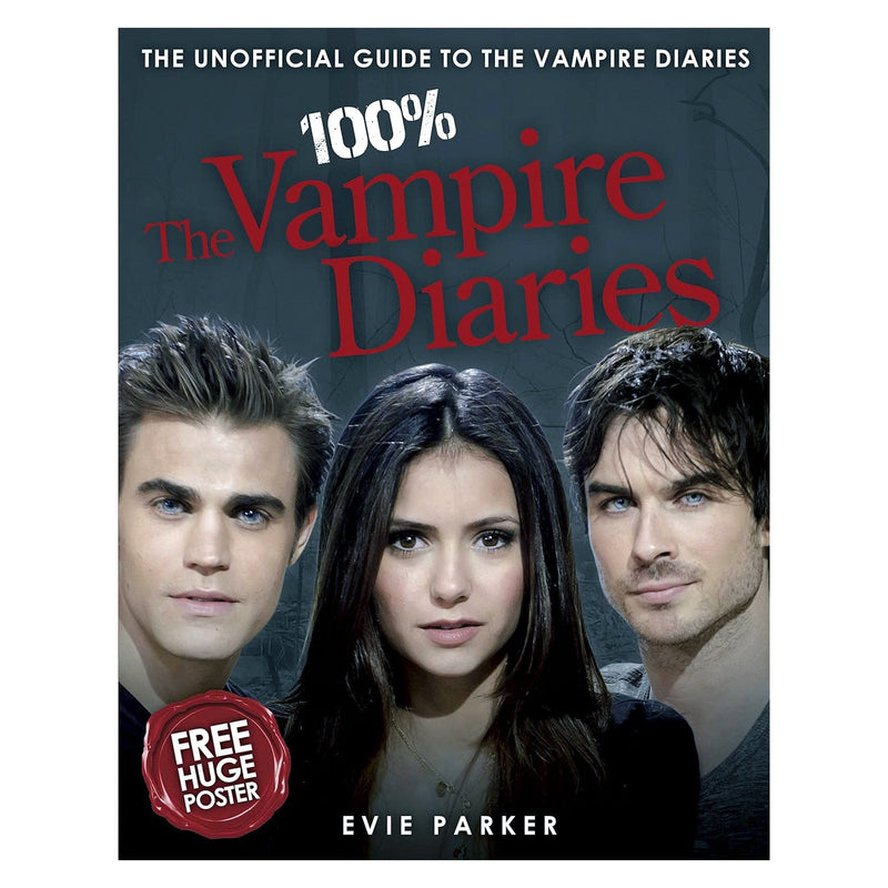 tooltime.co.uk Book 100% The Vampire Diaries Harcover Book Unofficial Guide with FREE Poster