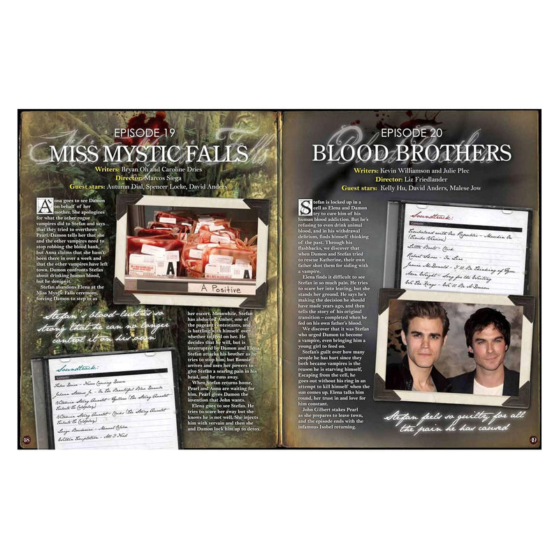 tooltime.co.uk Book 100% The Vampire Diaries Harcover Book Unofficial Guide with FREE Poster