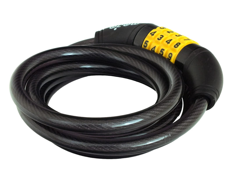 tooltime.co.uk Combination Cable Lock 1.8m Cable Bike Lock with 4 Digit Combination