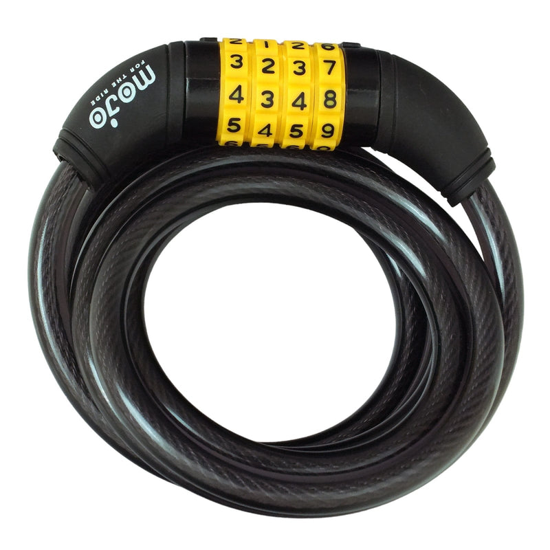 tooltime.co.uk Combination Cable Lock 1.8m Cable Bike Lock with 4 Digit Combination