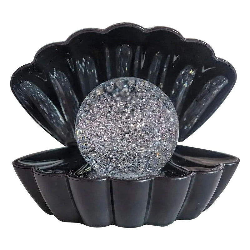 tooltime.co.uk Glitter Ball Lamp Black Sea Shell Colour Changing LED Glitter Ball Lamp