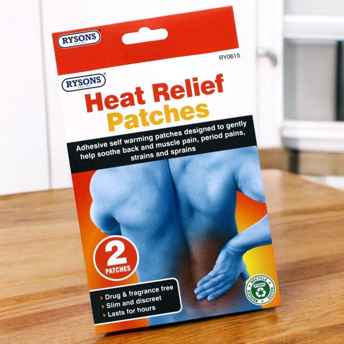 tooltime.co.uk Heat Patches Pack of 2 Self Warming Pain Relief Heat Patches