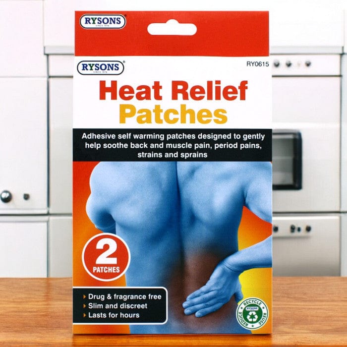 tooltime.co.uk Heat Patches Pack of 2 Self Warming Pain Relief Heat Patches