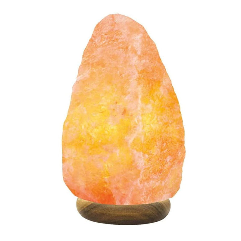 tooltime.co.uk Himalayan Crystal Salt Lamp 100% Natural Pink Himalayan Crystal Rock Salt Table Lamp with Wooden Base