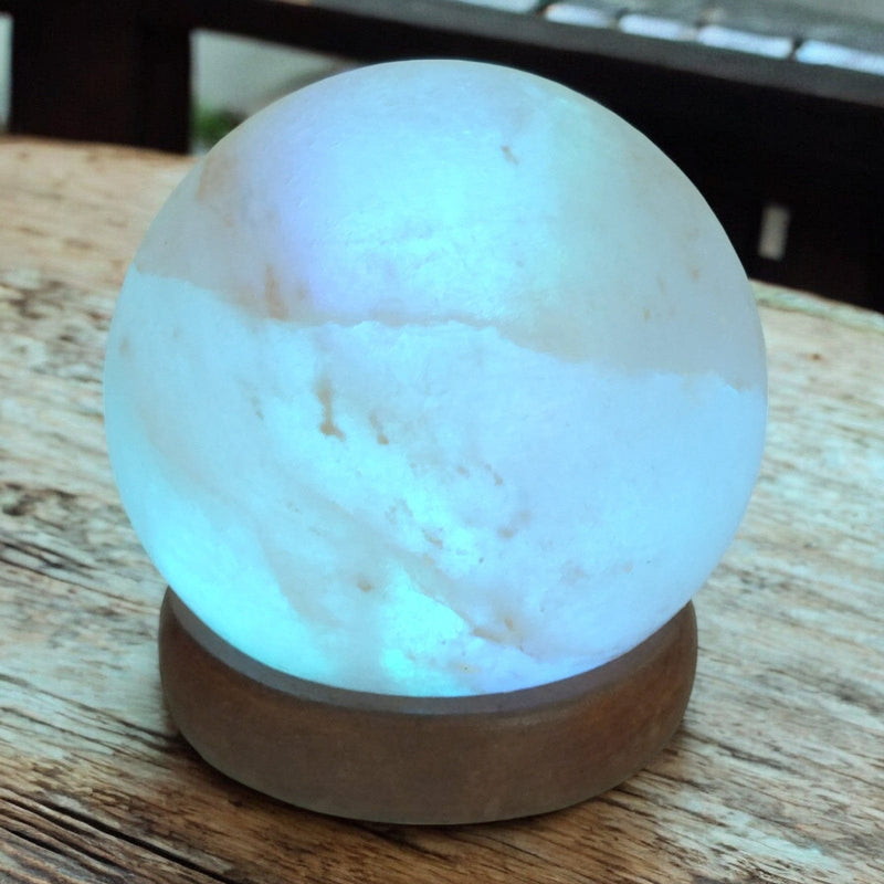 tooltime.co.uk Himalayan Crystal Salt Lamp USB Natural Himalayan Crystal Rock Salt Table Lamp with Colour Changing LED Light