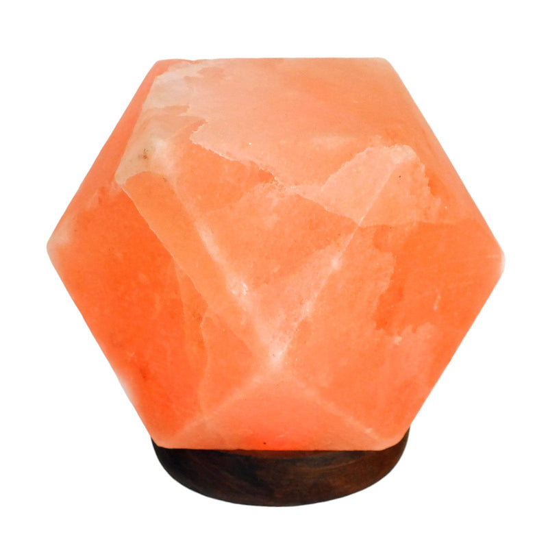 tooltime.co.uk Himalayan Crystal Salt Lamp USB Powered Rock Salt Table Lamp with LED Colour Changing Lights | 100% Natural Himalayan Crystal with Wooden Base