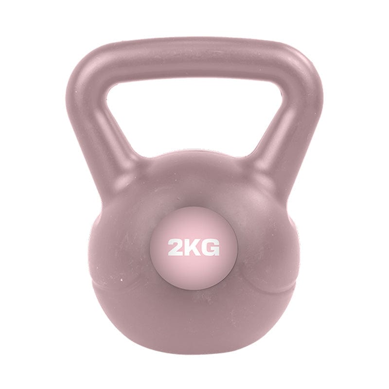 tooltime.co.uk Kettlebell Kettlebell Weights 2kg 4kg or 6kg Home Fitness Workout | Grey or Pink