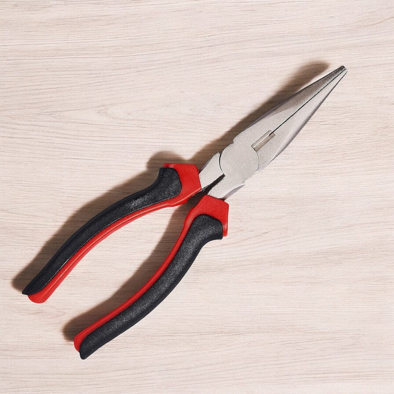 tooltime.co.uk Long Nose Pliers PRO Heavy Duty 8" 200mm - Soft Grip