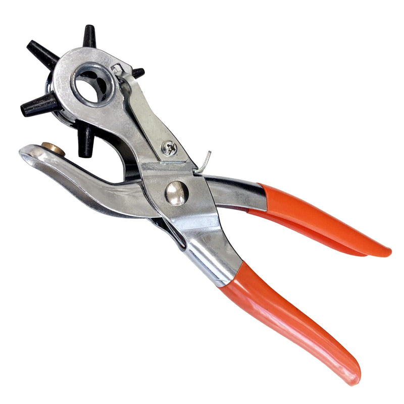 tooltime.co.uk Punch Pliers Revolving Hole Punch Pliers for Leather, Canvas Plastic and Textiles | 2mm - 4.5mm