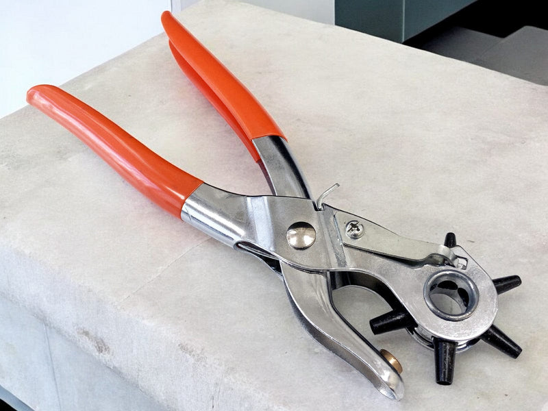 tooltime.co.uk Punch Pliers Revolving Hole Punch Pliers for Leather, Canvas Plastic and Textiles | 2mm - 4.5mm