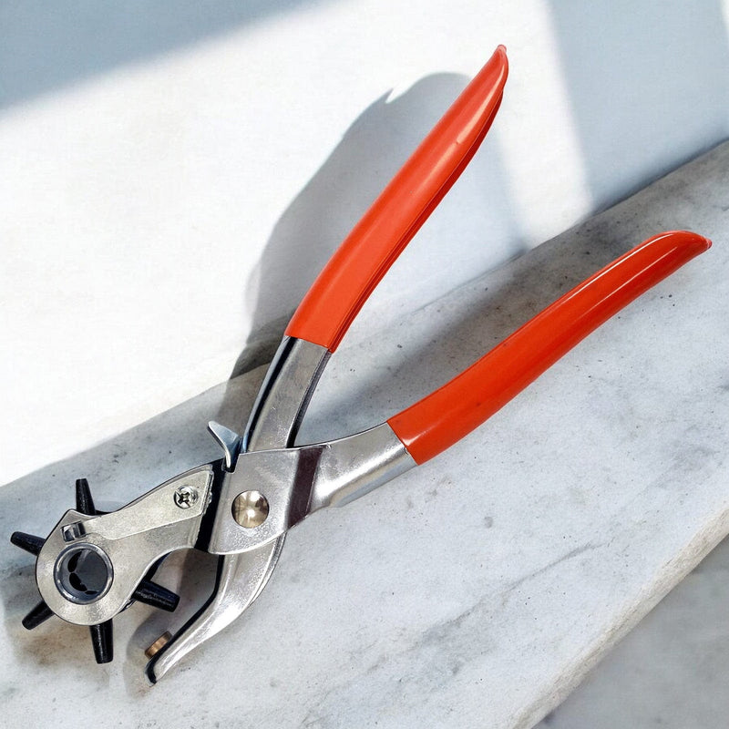 tooltime.co.uk Punch Pliers Revolving Hole Punch Pliers for Leather, Canvas Plastic and Textiles | 2mm - 4.5mm