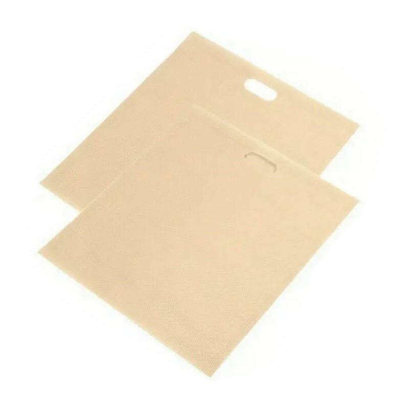 tooltime.co.uk Toaster Bags Pack of 2 Reusable Non-Stick Toaster Bags Toasted Sandwich Pockets