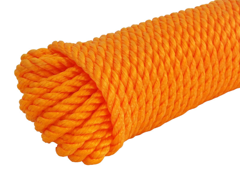 tooltime.co.uk Utility Rope Poly Rope Shank 20m x 10mm Multipurpose Polypropylene Rope