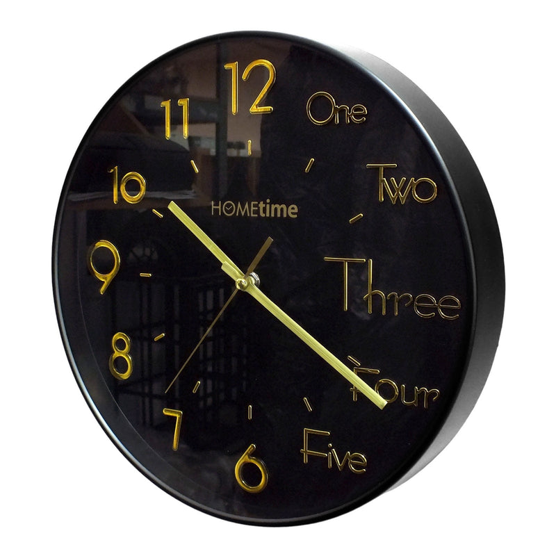 tooltime.co.uk Wall Clock 30cm Round Wall Clocks with Quartz Silent Sweep Movement | Choice of 3 Designs