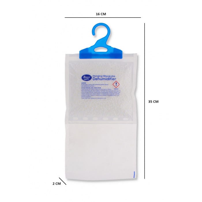 tooltime.co.uk Wardrobe Dehumidifier Bags Pack of 3 Hanging Wardrobe Dehumidifier Bags