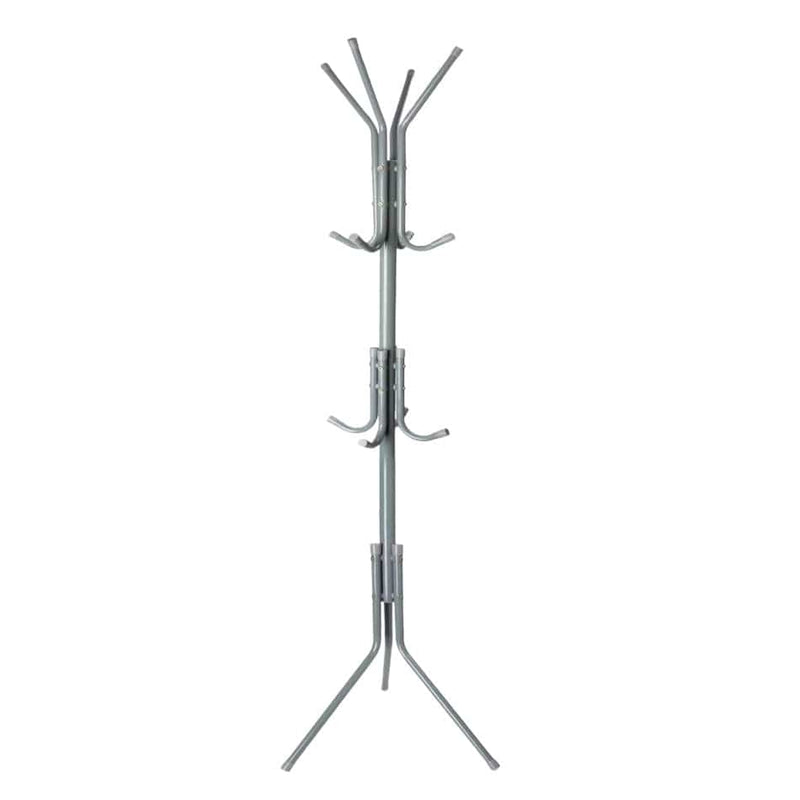 tooltime Coat Rack Coat Hanger 12 Hooks Jacket Umbrella Scarf Hat Rack Tree - Steel