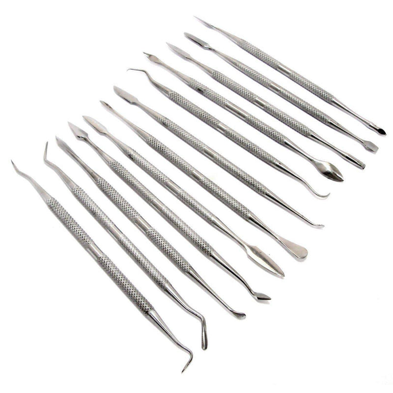 tooltime Craft Scultping Tools 12PC STAINLESS STEEL WAX CARVER SET CLAY SOAP CARVING ART CRAFT SCULTPING TOOLS