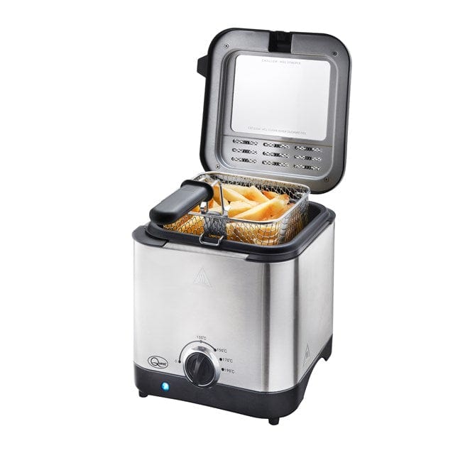 tooltime Deep Fat Fryer Compact Deep Fat Fryer Electric Stainless Steel  Non-stick Chip Pan 1.5L