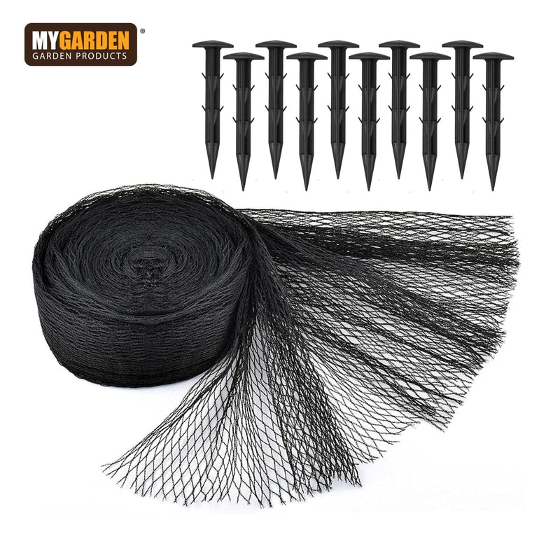 tooltime-DGI Pond Protection Kit 6m x 4m Fish Pond Protection Netting Kit with 10 Pegs