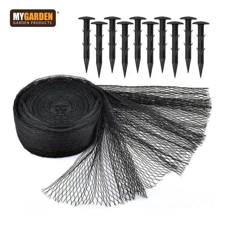 tooltime-DGI Pond Protection Kit 6m x 5m Fish Pond Protection Netting Kit with 10 Pegs