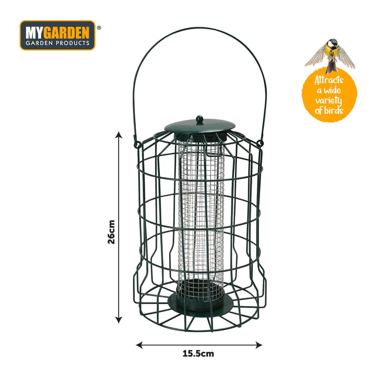 tooltime-DGI Squirrel Proof Metal Peanut Feeder With A Flip Lid