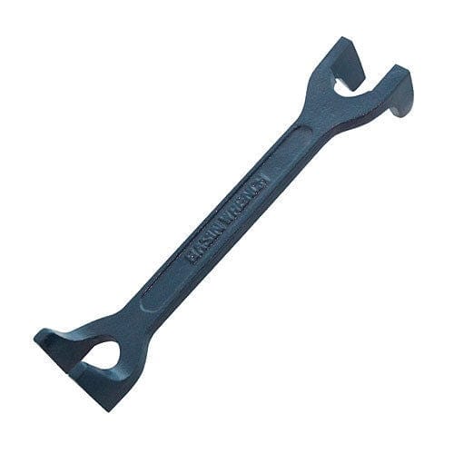 tooltime-E Basin Wrench PLUMBERS FIXED BASIN WRENCH + 16" 400mm ADJUSTABLE TAP NUT SPANNER