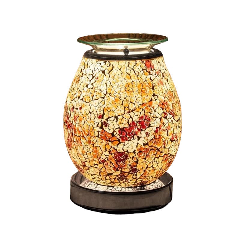 tooltime Electric Wax Melter Aroma Lamp Burner Red Amber Oil Warmer Wax Melter Pearl Mosaic