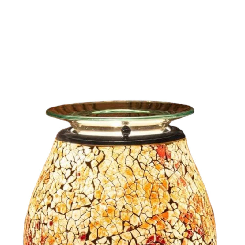 tooltime Electric Wax Melter Aroma Lamp Burner Red Amber Oil Warmer Wax Melter Pearl Mosaic