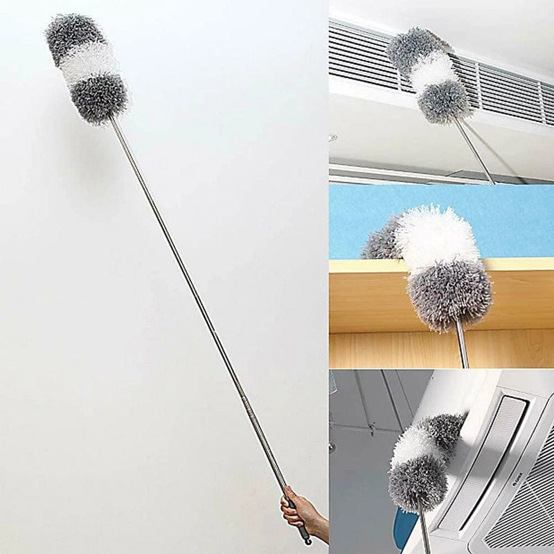 tooltime Feather Duster Telescopic Extendable Feather Duster Microfibre Cleaning Brush | 80-250cm