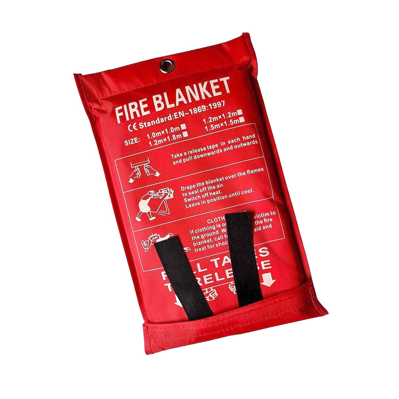tooltime Fire Blanket Fire Blanket with Quick Release Safety Case 1m x 1m