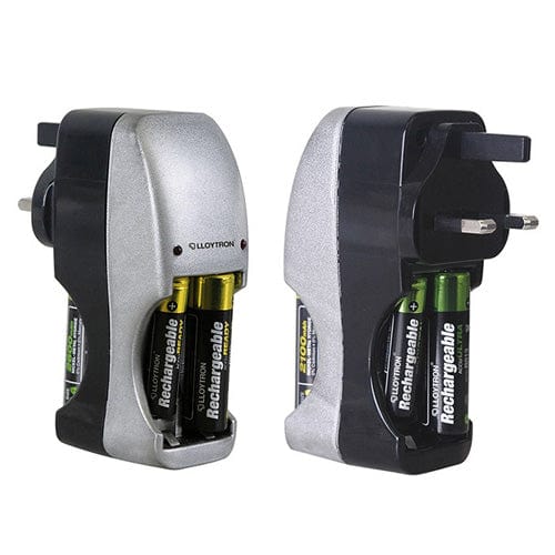 tooltime General Purpose Battery Chargers Battery Charger + 8 AAA & AA Nimh Rechargeable Batteries