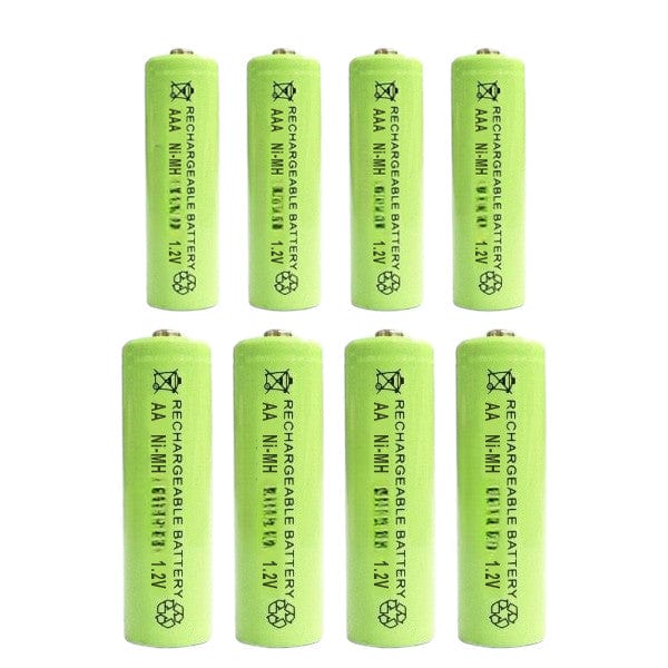 tooltime General Purpose Battery Chargers Battery Charger + 8 AAA & AA Nimh Rechargeable Batteries