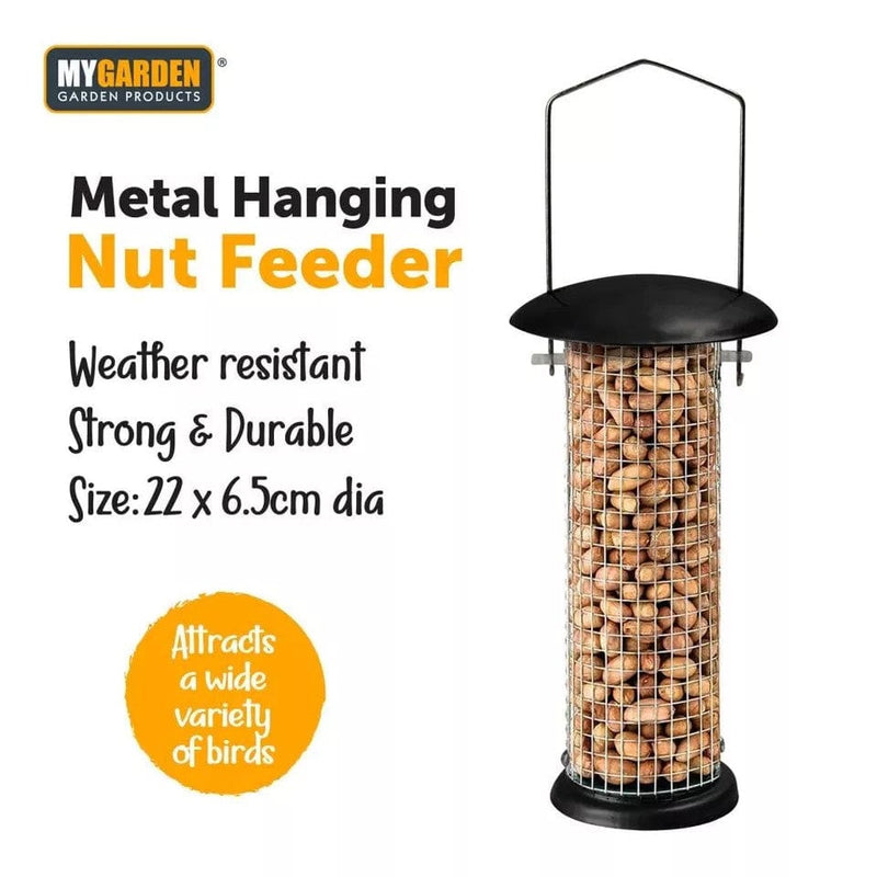 tooltime Hanging Bird Feeder Metal Hanging Nut Feeder Bird Feeding Station Outdoor Garden