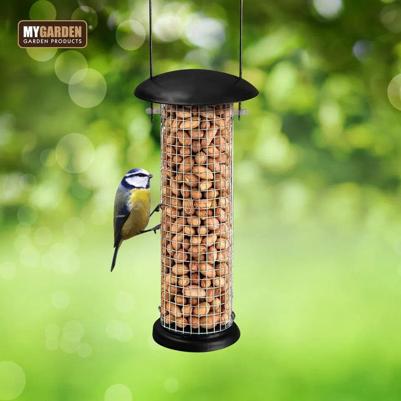 tooltime Hanging Bird Feeder Metal Hanging Nut Feeder Bird Feeding Station Outdoor Garden