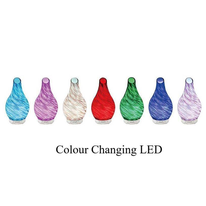 tooltime Humidifiers Aroma Lamp Humidifier Scented Oil Diffuser Colour Changing - Choice Of Design