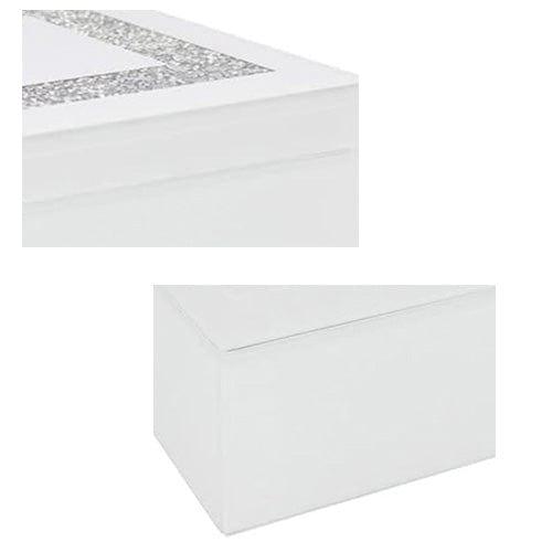 tooltime Jewellery Box White Crystal Jewellery Box 21cm