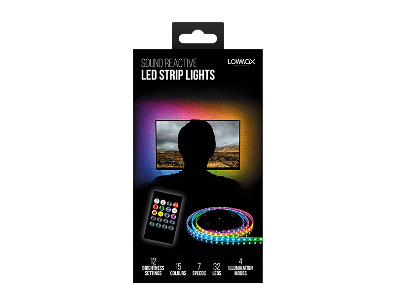 tooltime Light Sound Reactive LED Strip Multi-Color Led Multicolor Remote