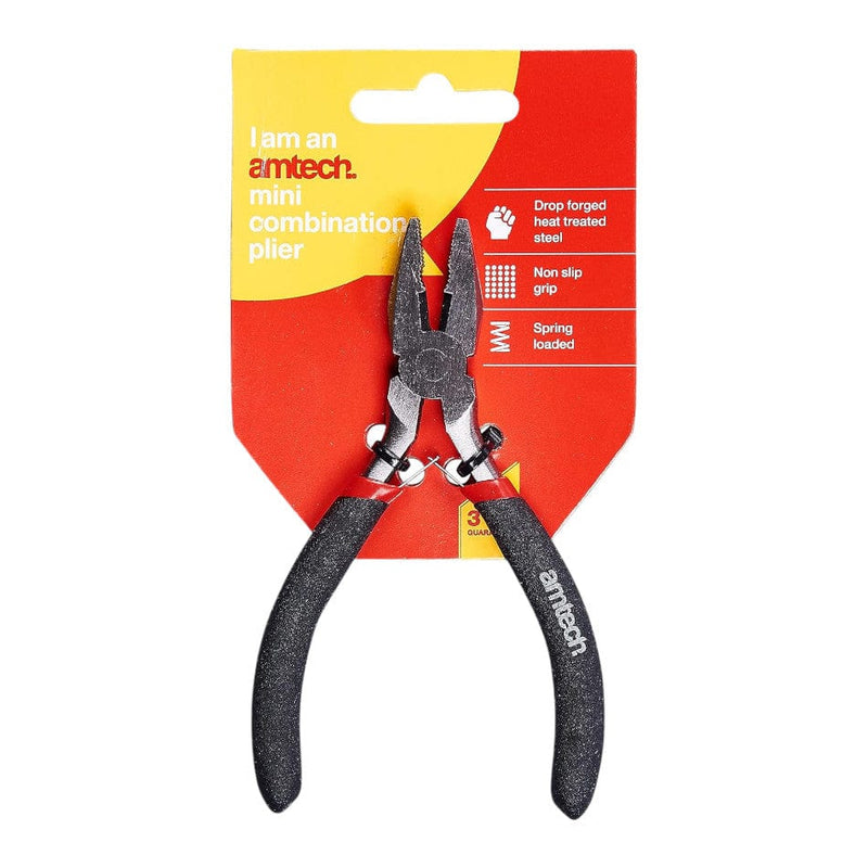 tooltime Mini Combination Pliers 110mm Mini Combination Pliers With Spring - Amtech