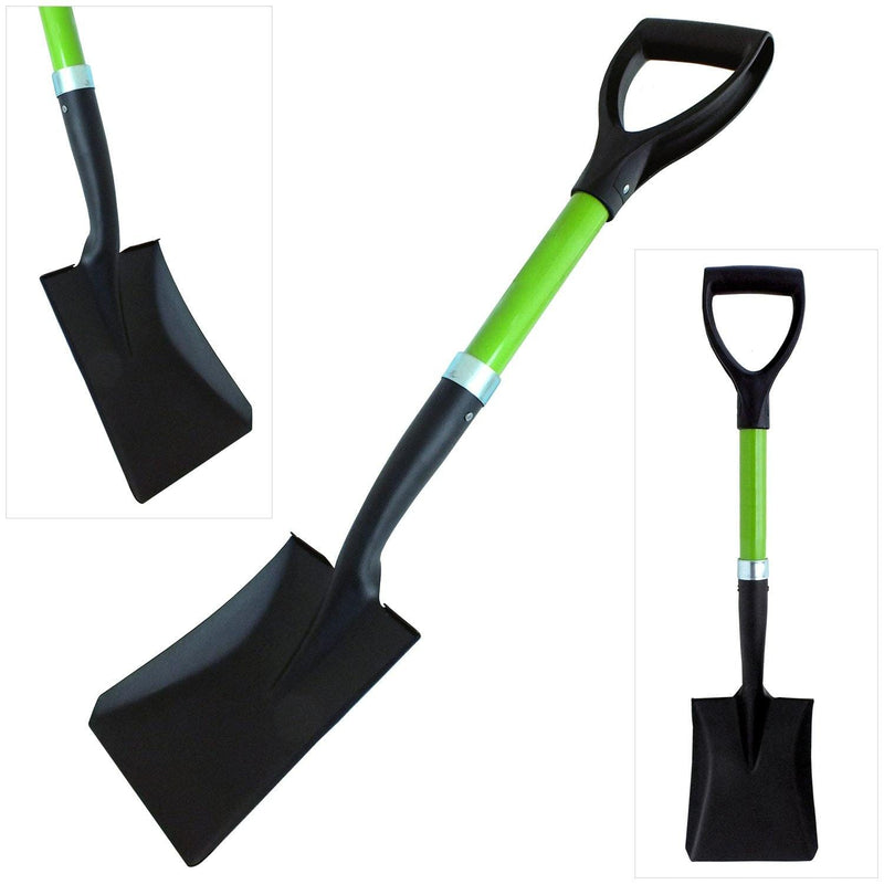 tooltime Mini Fibreglass Square Mouth Car Boot Snow Shovel Lightweight Gardening Spade