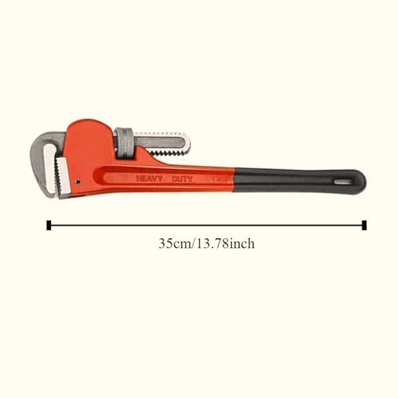 tooltime pipe wrench 14" 355mm Heavy Duty Plumbing Stilsons Monkey Wrench Shifting Pipe Spanner