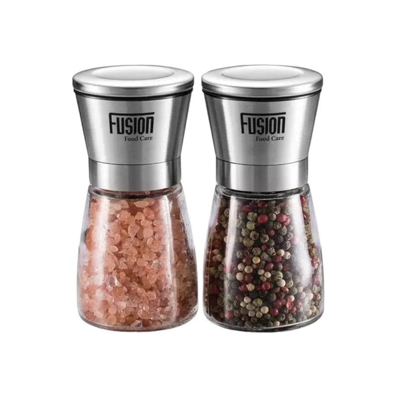 tooltime Salt & Pepper Grinder/Mill Salt And Pepper Adjustable Grinder Set Stainless Steel Clear Acrylic Body