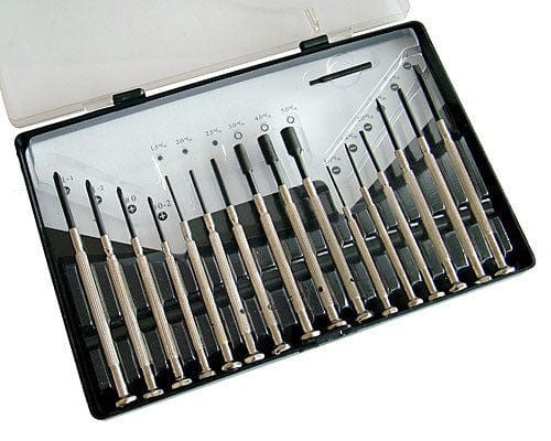 tooltime Screwdriver Set 16 PIECE MICRO PRECISION SCREWDRIVER SET - JEWELLERY CRAFT HOBBY