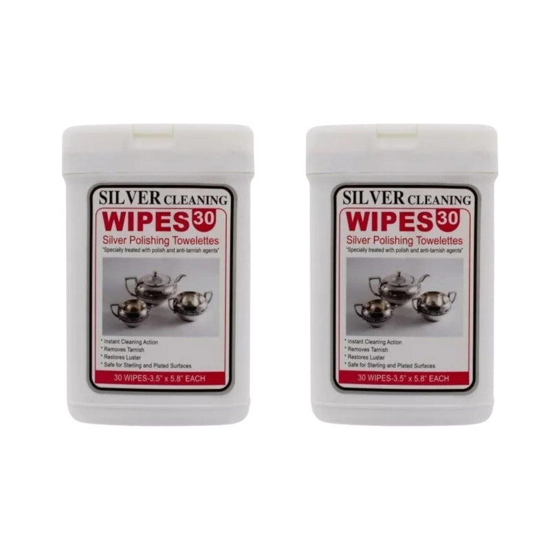 tooltime Silver Cleaning Wipes Silver Cleaning Polishing Wet Wipes Silver Trinkets - 60 Pack