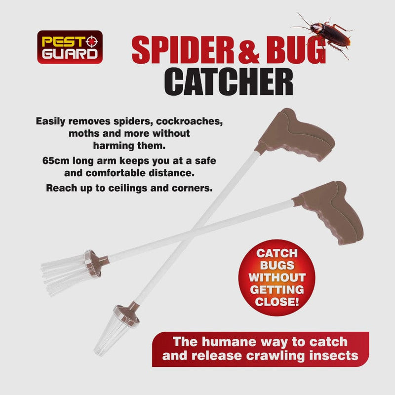 tooltime Spider Catcher Spider & Bug Catcher Easily Remove Insects Extra Long Humane Grey Pink