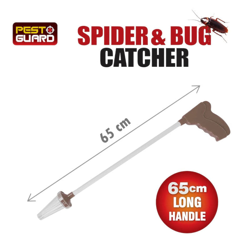 tooltime Spider Catcher Spider & Bug Catcher Easily Remove Insects Extra Long Humane Grey Pink